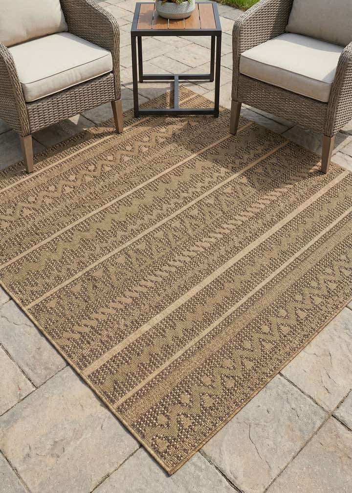 6' x 6' Easy-Clean Modern Indoor / Outdoor Square Rug