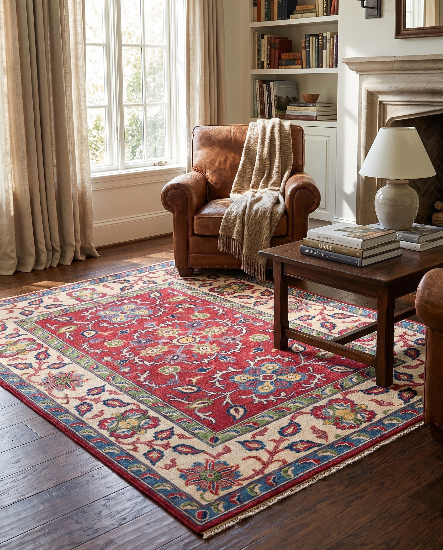 4' 2 x 6' 2 Hand Knotted Kazak Rug