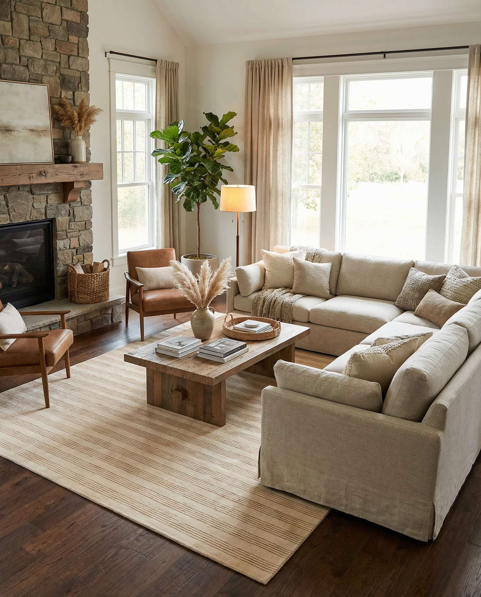 10' x 14' 1 Jill Zarin Striped Wool Rug