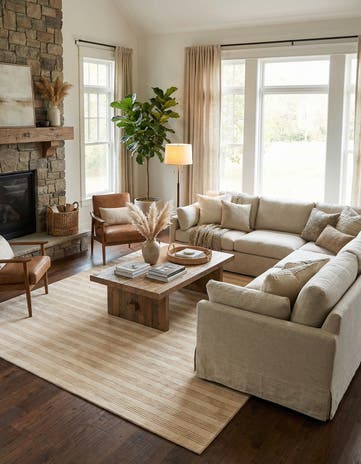 10' x 14' 1 Jill Zarin Striped Wool Rug