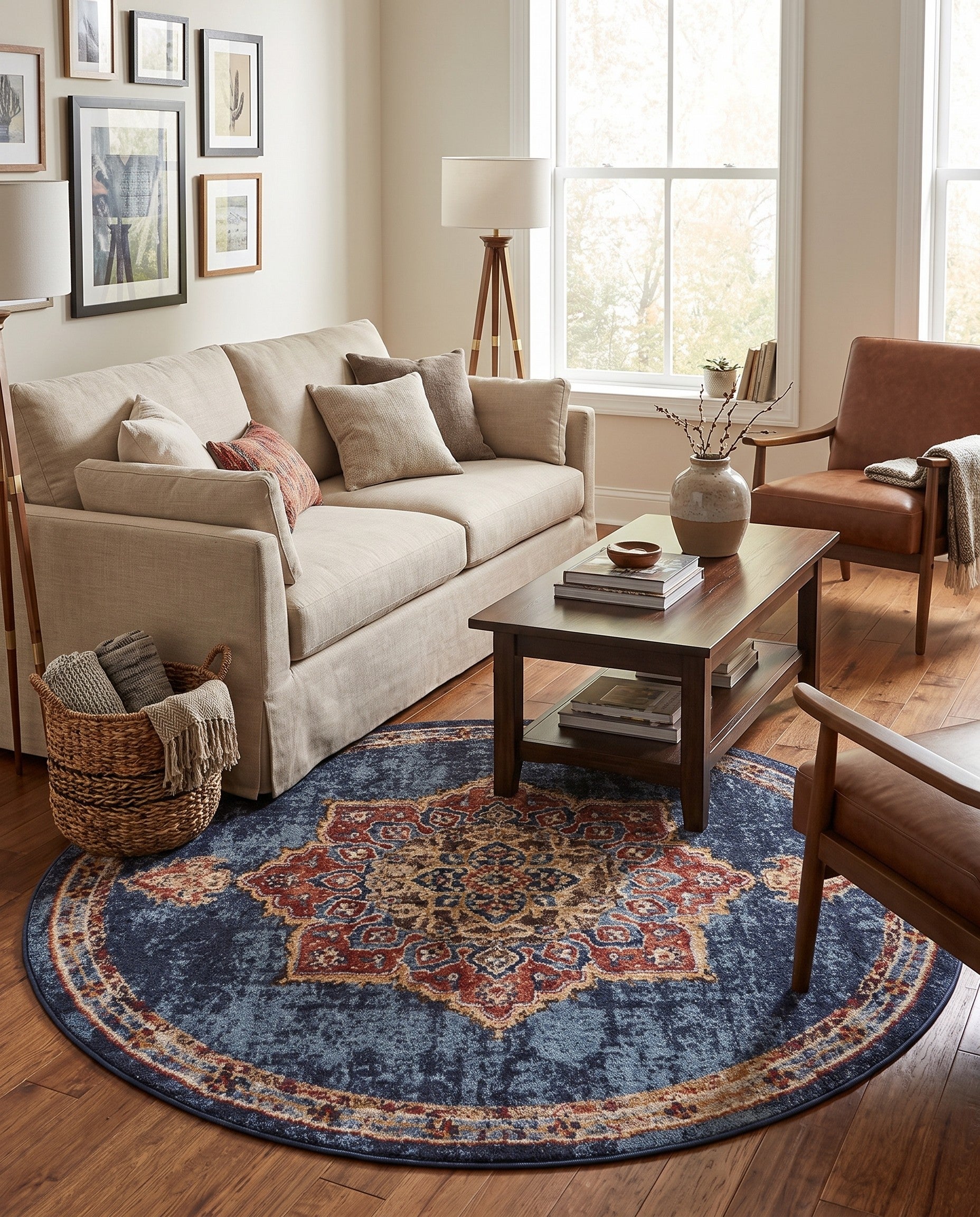 6' x 6' Arcadia Round Rug