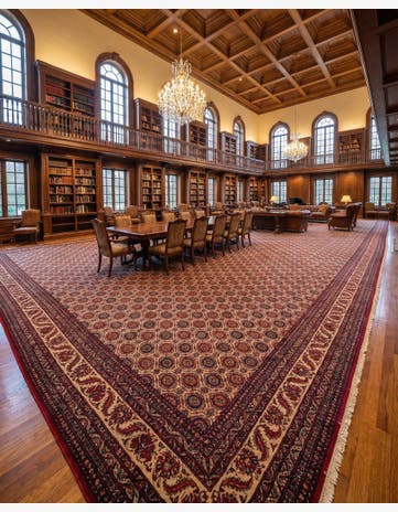 13' 4 x 25' Torkman Wool Rug