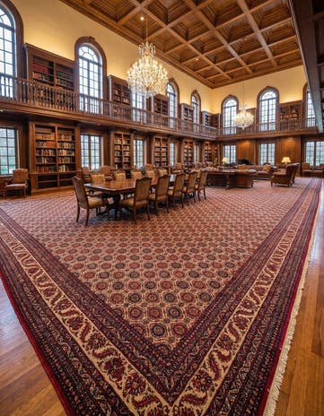 13' 4 x 25' Torkman Wool Rug