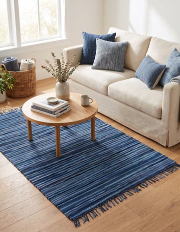 4' x 6' Hand Woven Chindi Cotton Rug