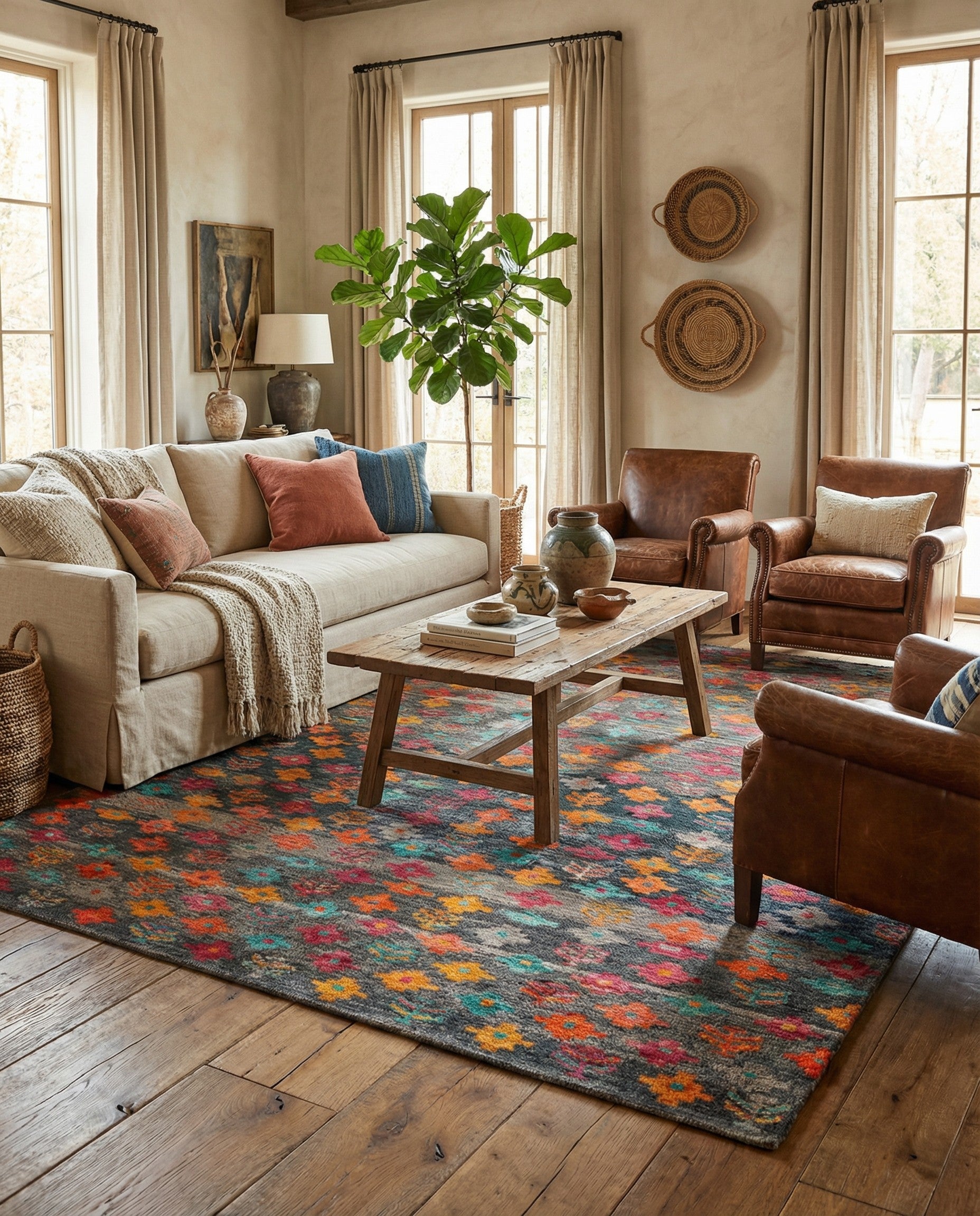 5' 11 x 7' 10 Hand Knotted Balouch Wool Rug