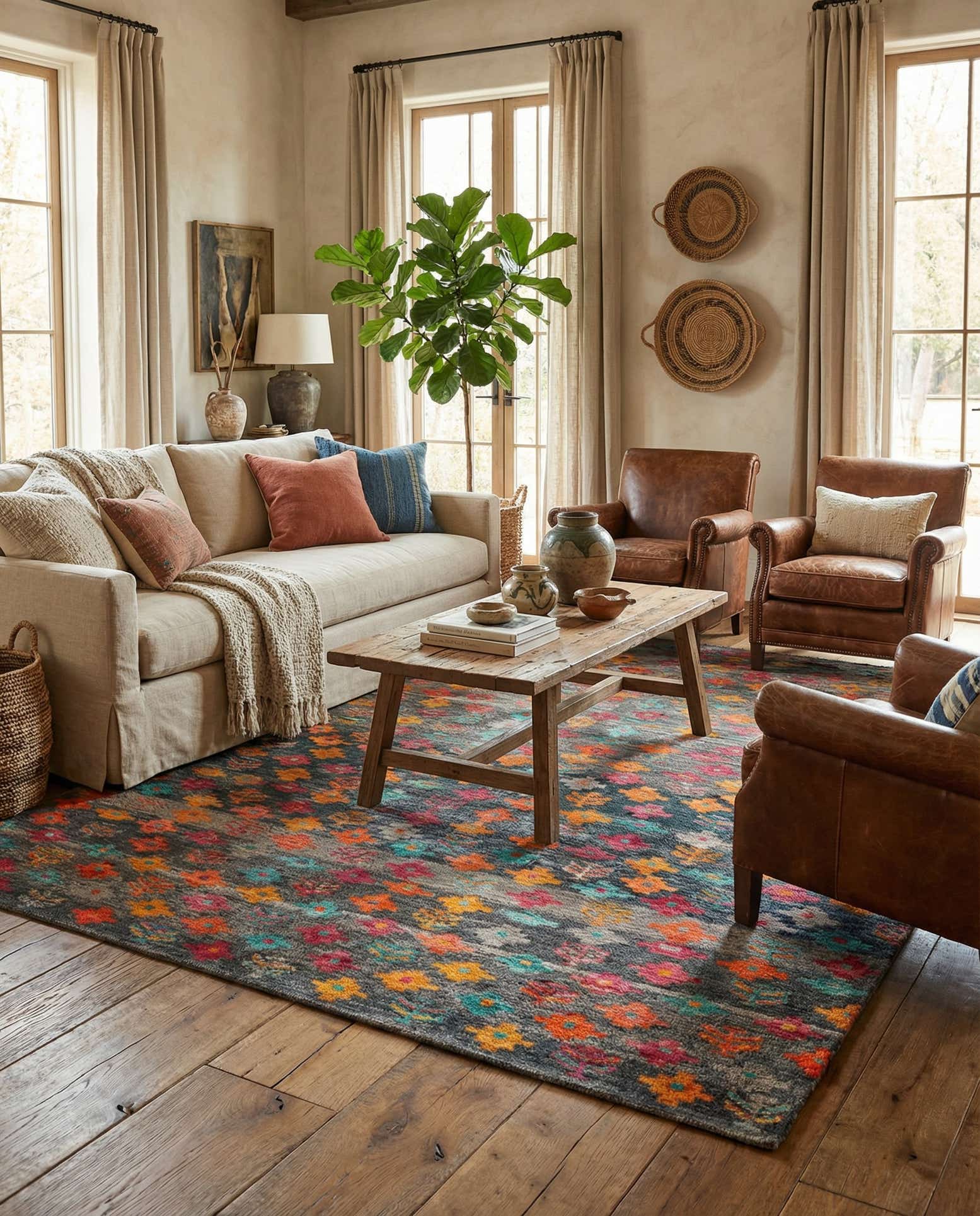 5' 11 x 7' 10 Hand Knotted Balouch Wool Rug