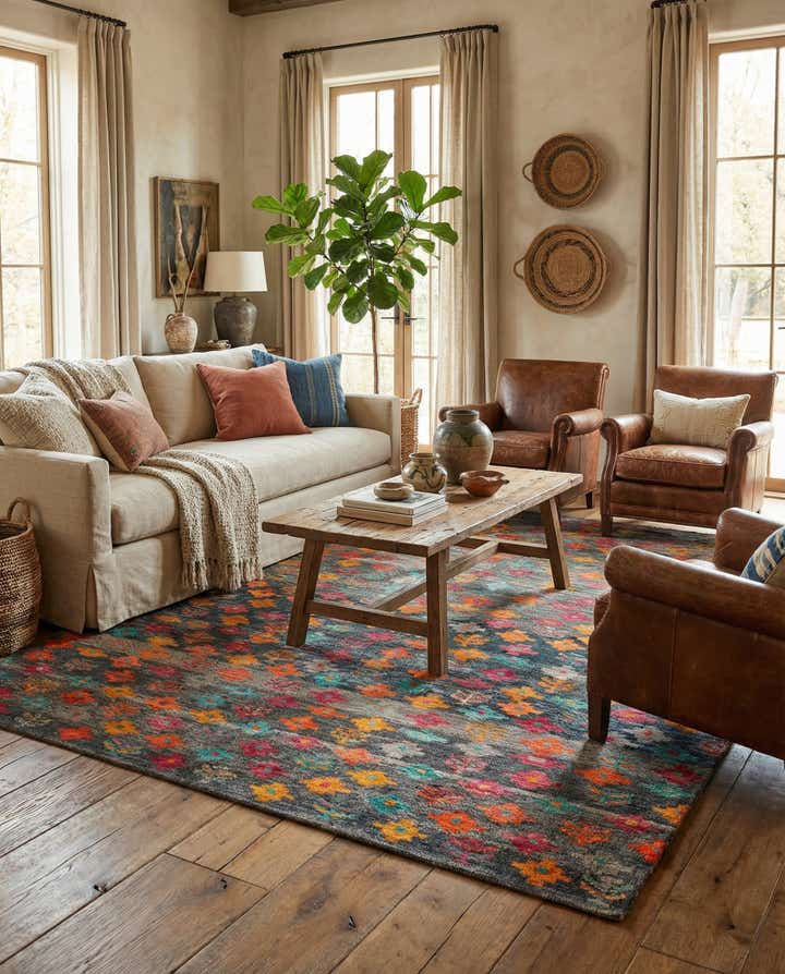 5' 11 x 7' 10 Hand Knotted Balouch Wool Rug