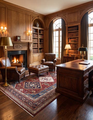 7' 1 x 10' 2 Hand Knotted Shirvan Rug