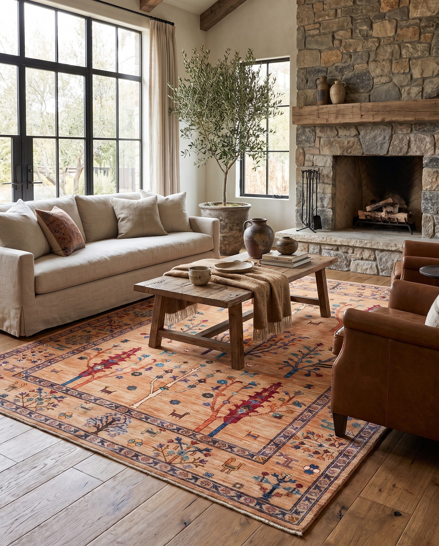 5' 7 x 7' 9 Hand Knotted Ariana Ziegler Rug