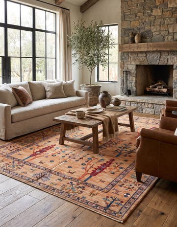 5' 7 x 7' 9 Hand Knotted Ariana Ziegler Rug
