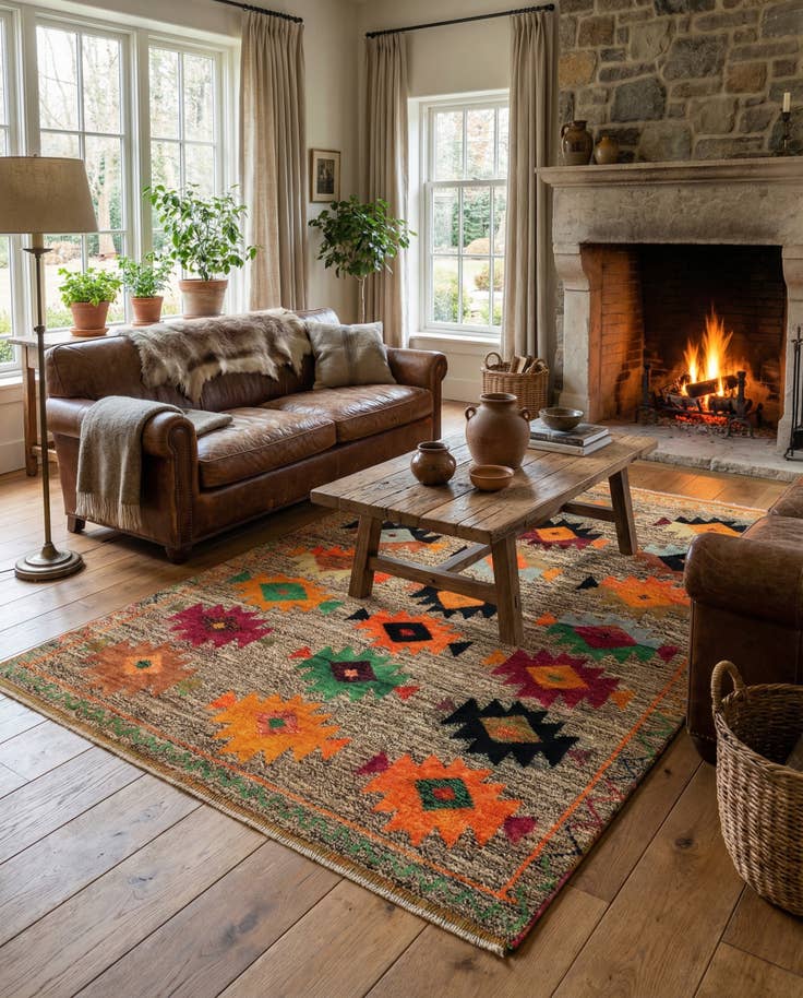 Detail image of 4' 2 x 5' 10 Hand Knotted Balouch Wool Rug