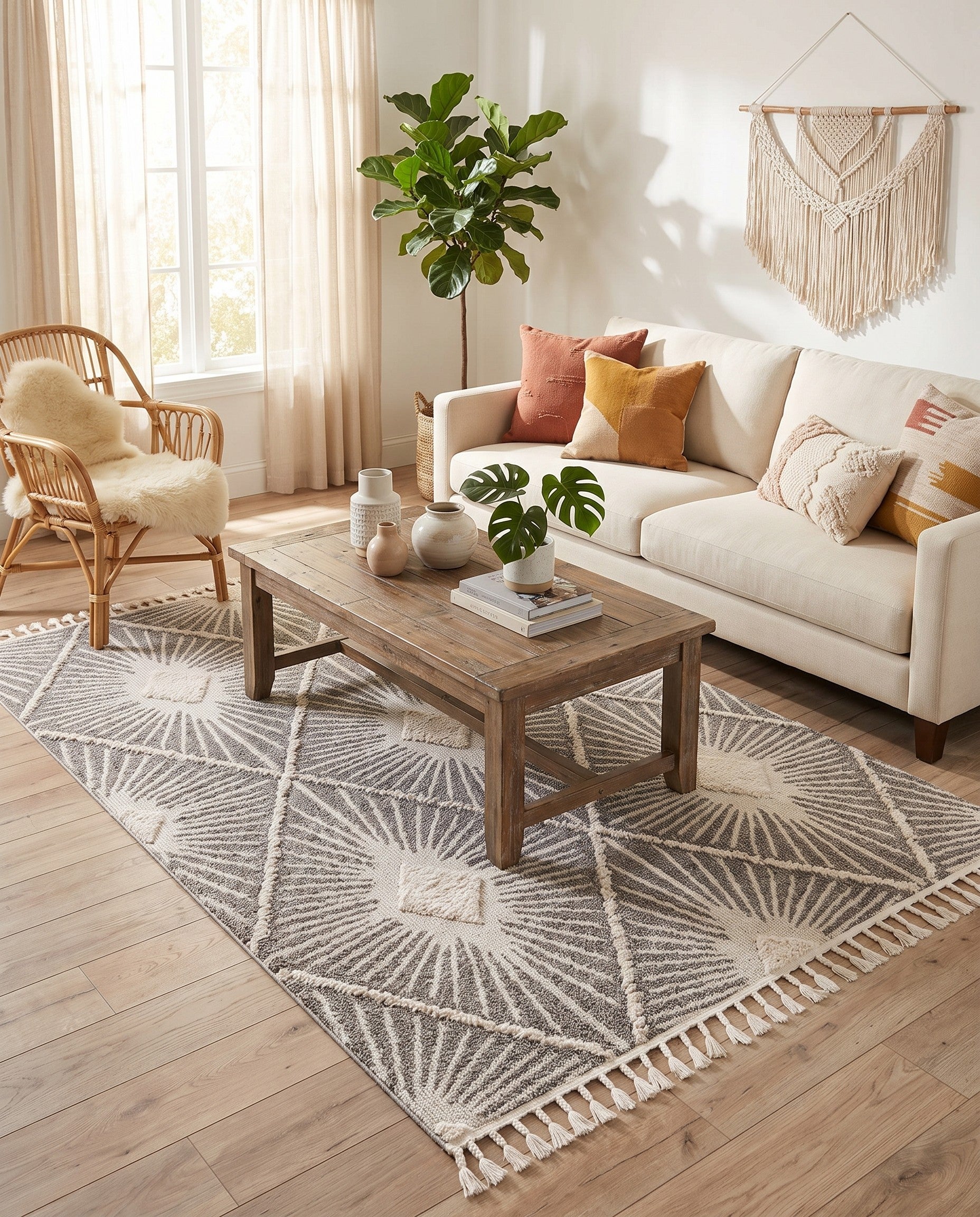 5' 3 x 8' Boho Rug
