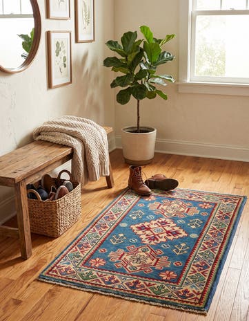 2' x 3' 3 Hand Knotted Kazak Rug