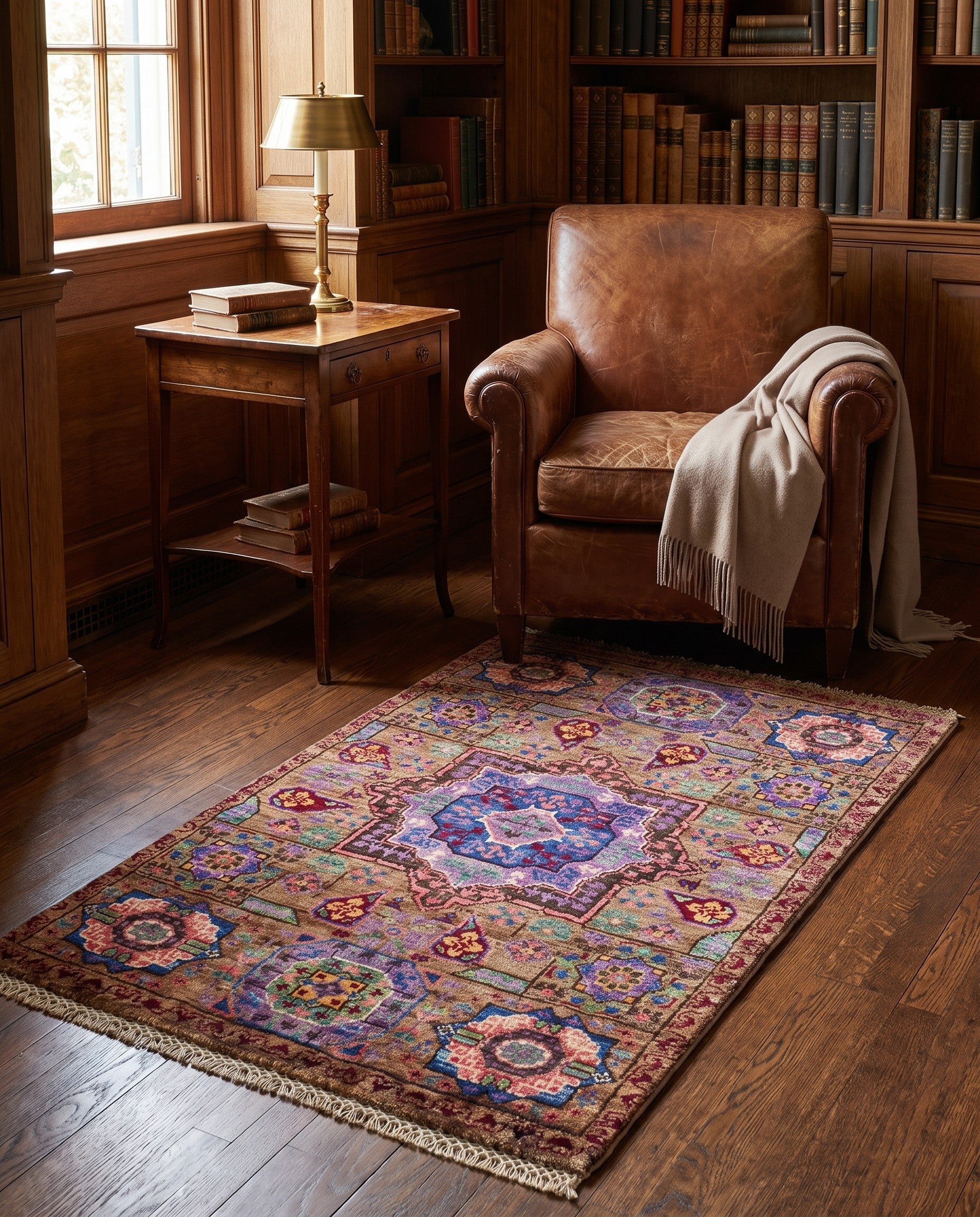 2' x 3' 2 Hand Knotted Mamluk Ziegler Rug