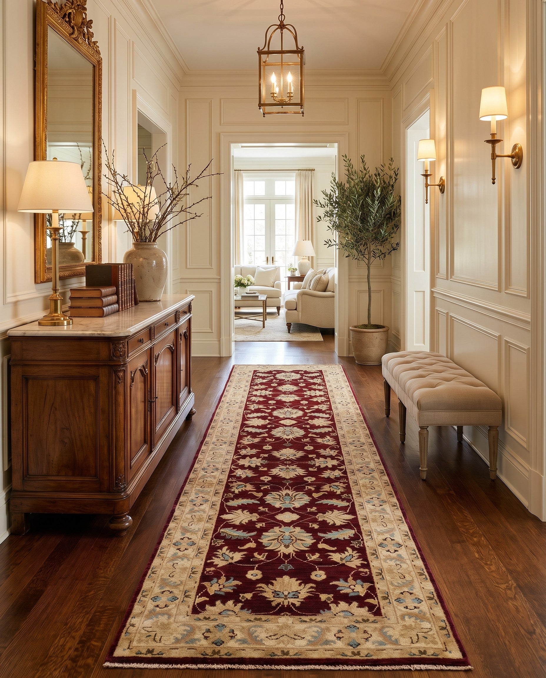 2' 6 x 9' 8 Hand Knotted Peshawar Ziegler Runner Rug