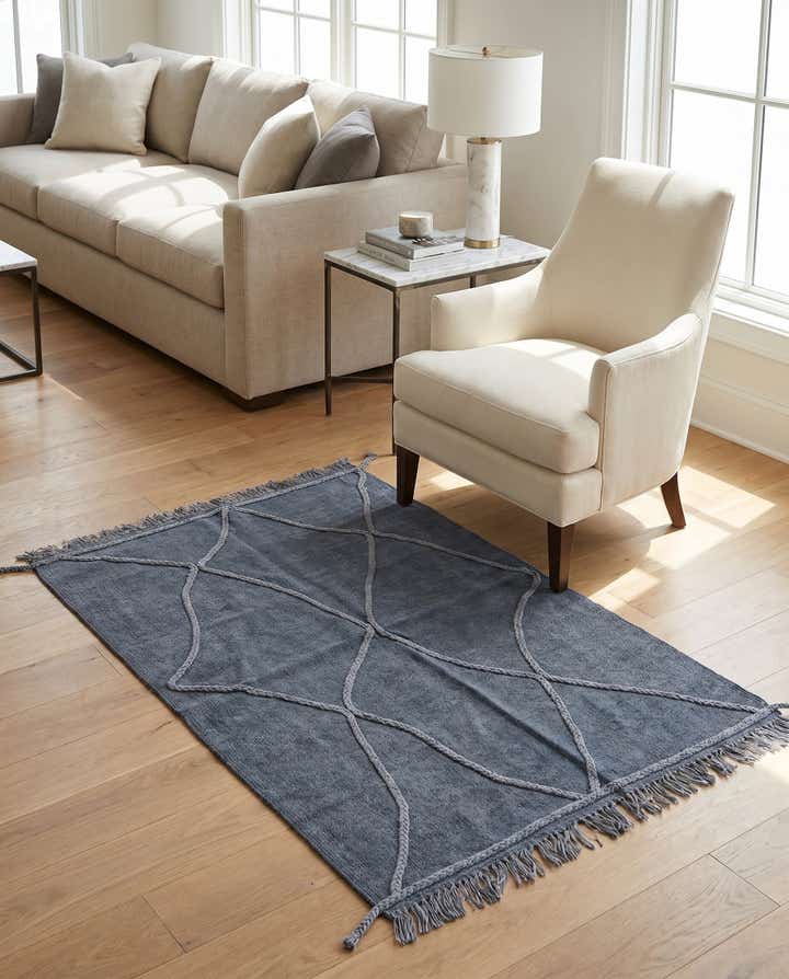 3' 3 x 4' 10 Hand Woven Kilim Modern Wool Rug