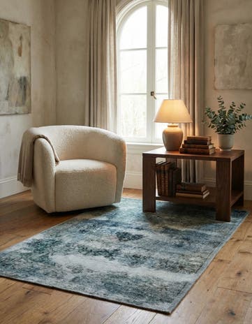 3' x 4' 7 Hand Knotted Ultra Vintage Persian Wool Rug