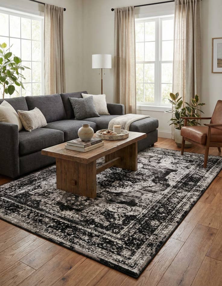 Detail image of 6' x 9' Monaco Rug With Pad Bundle