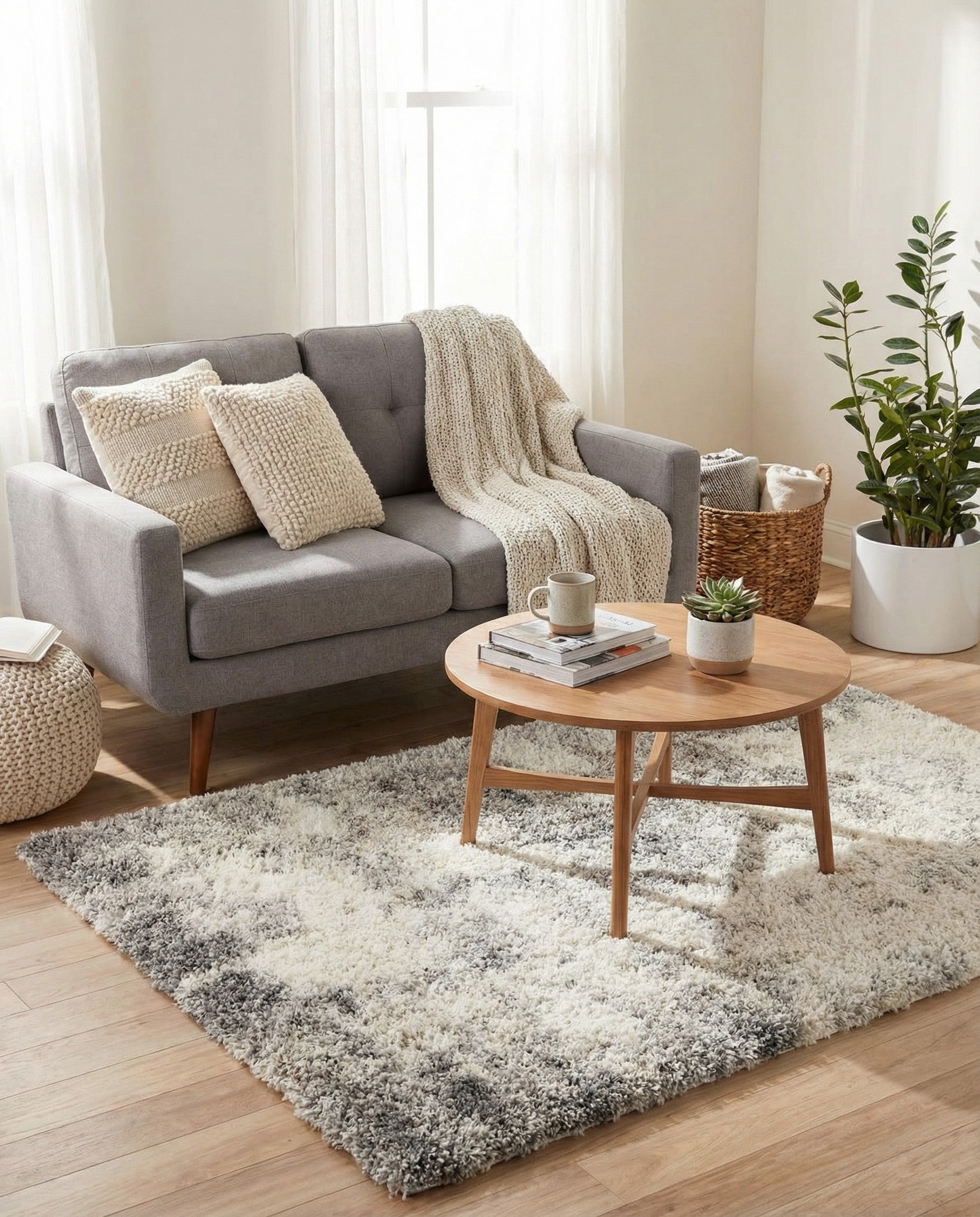 3' 3 x 5' 3 Soft Touch Shag Rug