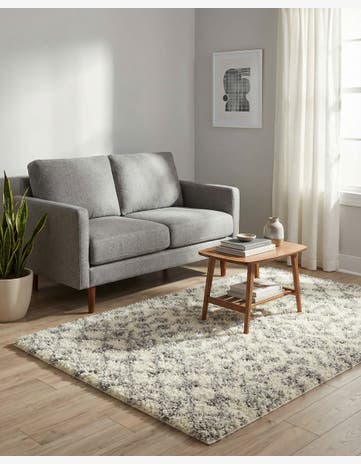 4' x 6' Moroccan Trellis Shag Rug