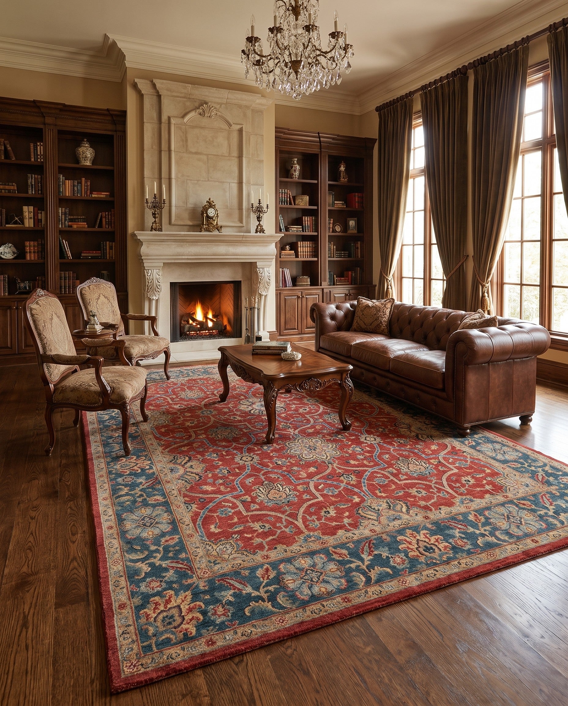 8' 2 x 10' 5 Hand Knotted Ziegler Rug
