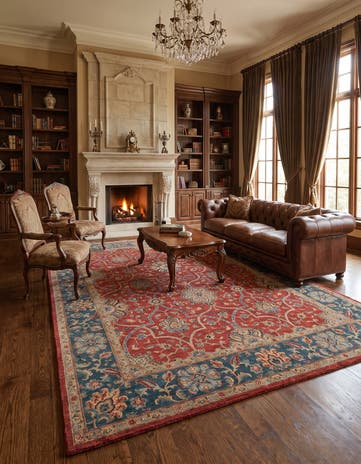 8' 2 x 10' 5 Hand Knotted Ziegler Rug