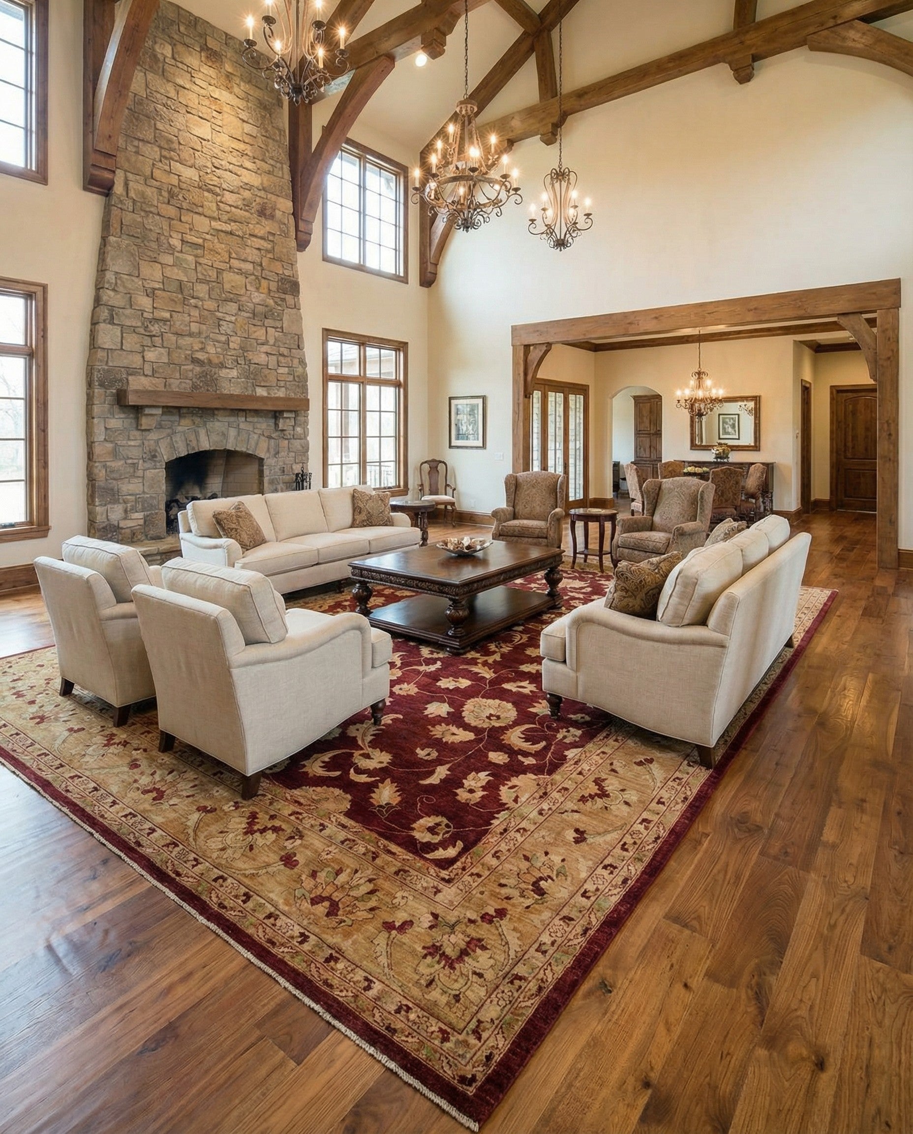 12' 1 x 17' 10 Hand Knotted Peshawar Ziegler Rug