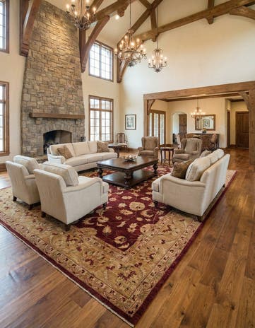 12' 1 x 17' 10 Hand Knotted Peshawar Ziegler Rug