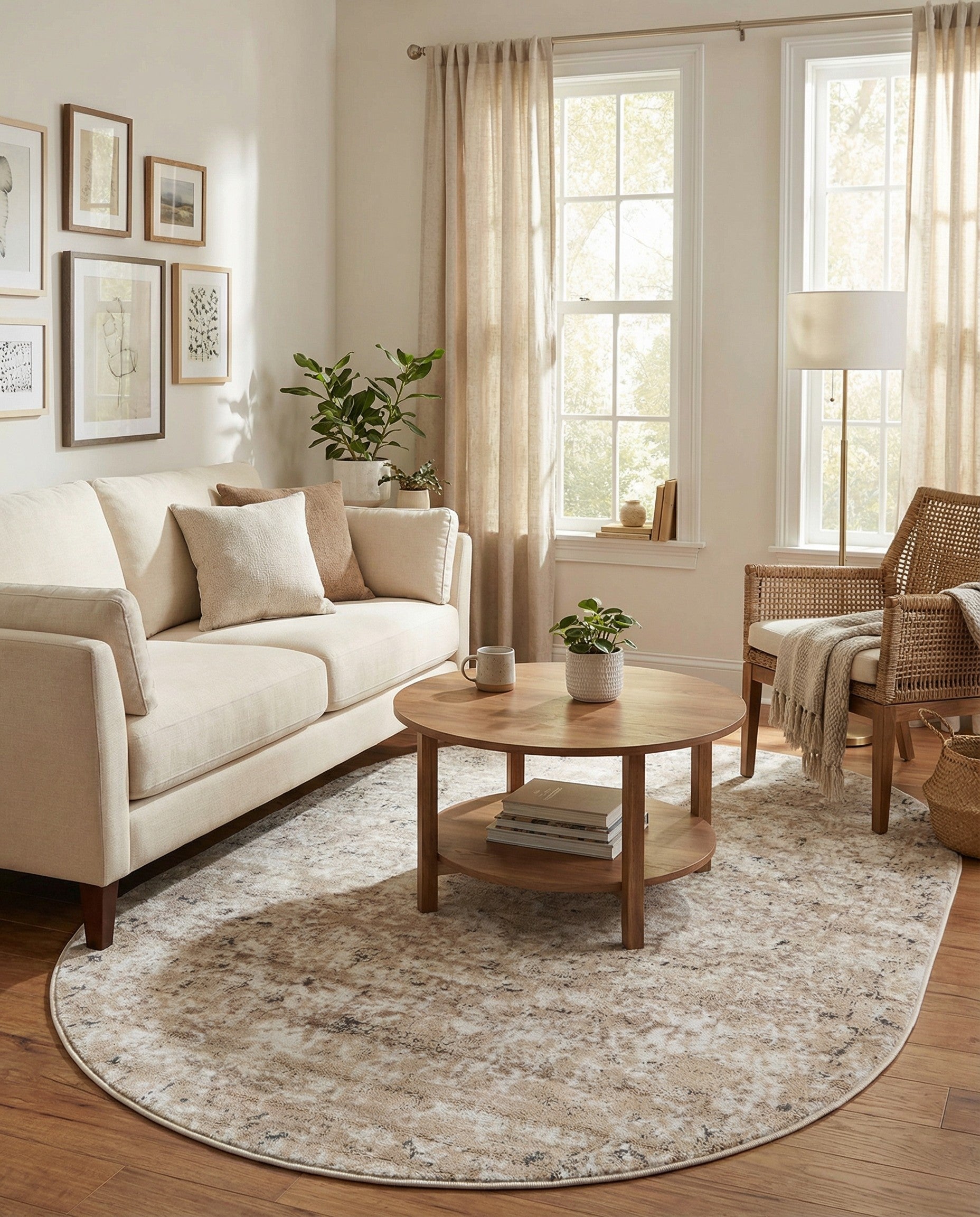 4' 1 x 6' 1 Oregon Oval Rug