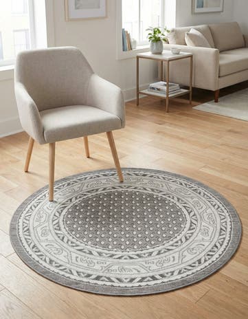 Gray SoHo Round Rug