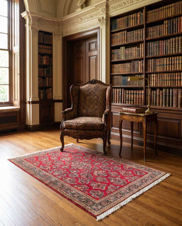 4' 1 x 6' 5 Sarouk Rug