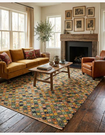 6' 7 x 9' 7 Hand Knotted Balouch Wool Rug