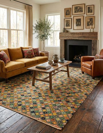 6' 7 x 9' 7 Hand Knotted Balouch Wool Rug