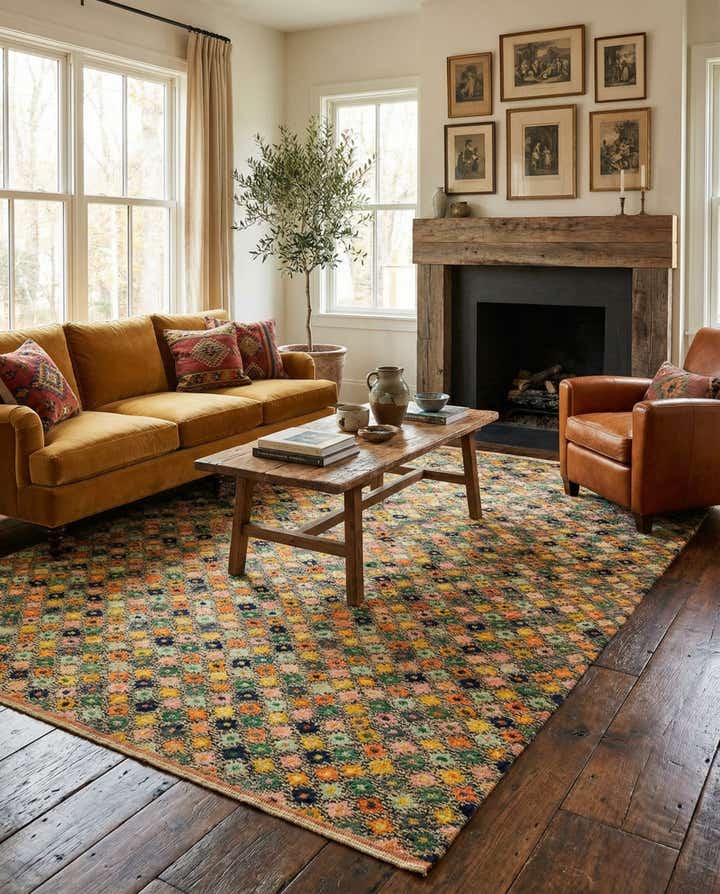 6' 7 x 9' 7 Hand Knotted Balouch Wool Rug