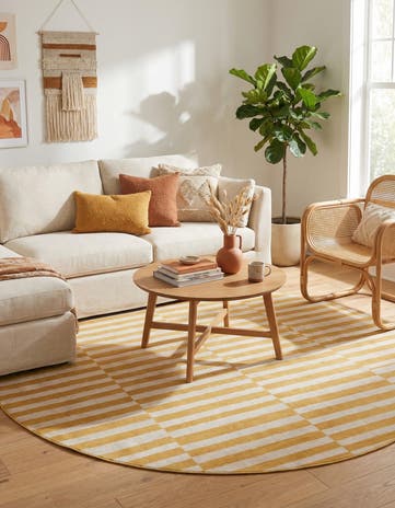 Yellow SoHo Round Rug