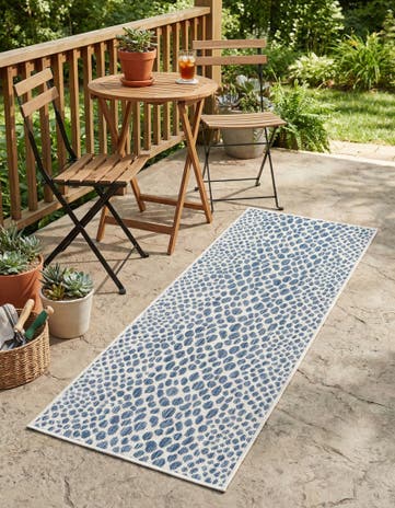 2' x 5' 3 Easy-Clean Jill Zarin Cape Town Indoor / Outdoor Runner Rug