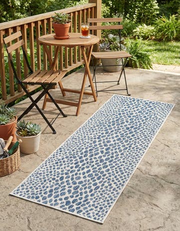2' x 5' 3 Easy-Clean Jill Zarin Cape Town Indoor / Outdoor Runner Rug