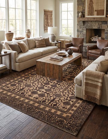 6' 7 x 9' 8 Hand Knotted Ziegler Modern Rug