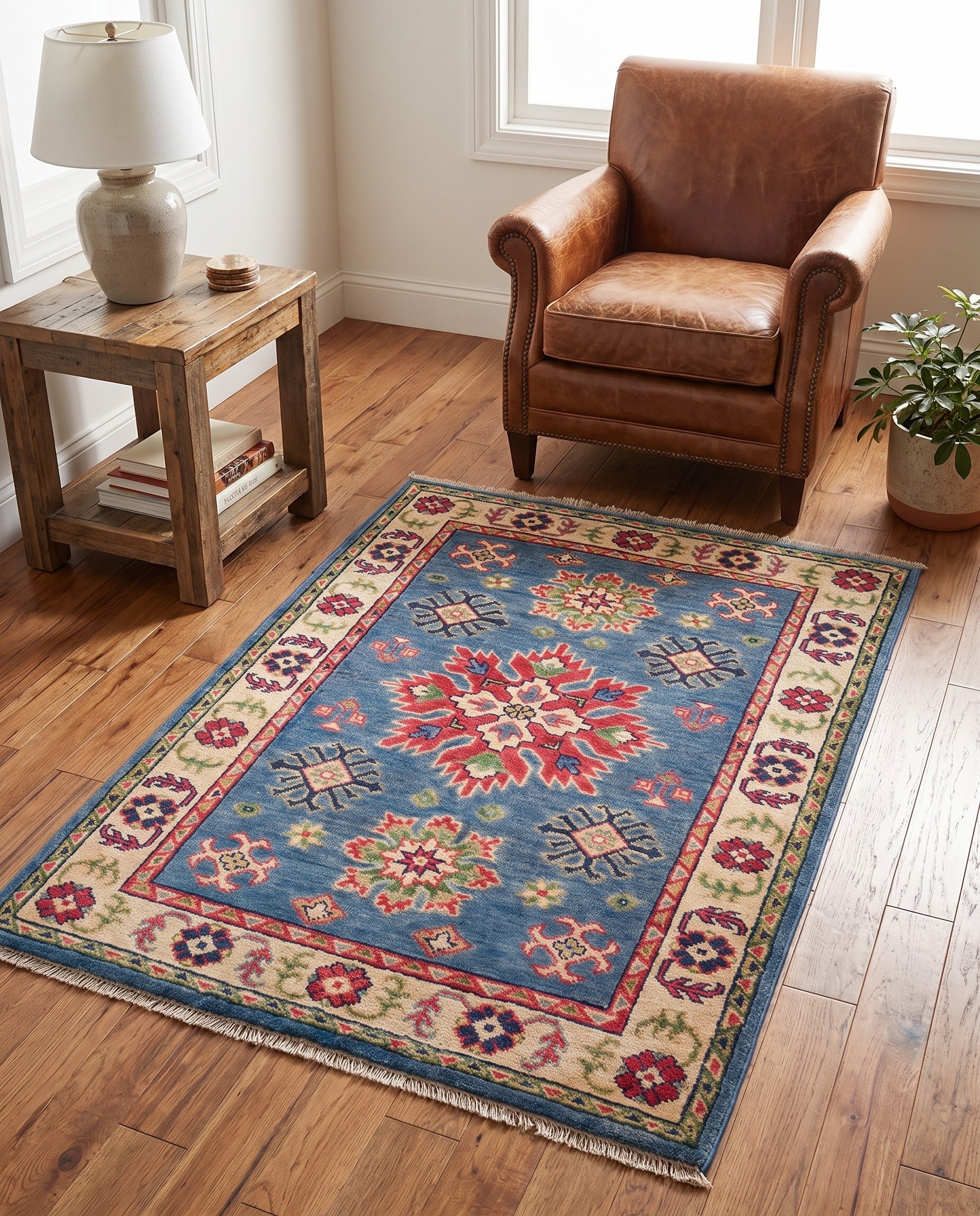 2' 8 x 3' 10 Hand Knotted Kazak Rug