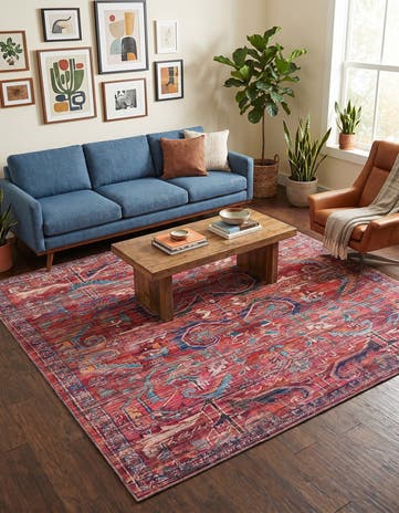 7' 10 x 7' 10 Washable Maahru Square Rug