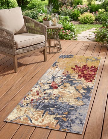 2' x 5' Easy-Clean Modern Indoor / Outdoor Runner Rug