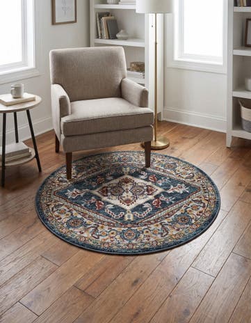 3' 3 x 3' 3 Kamala Washable Round Rug