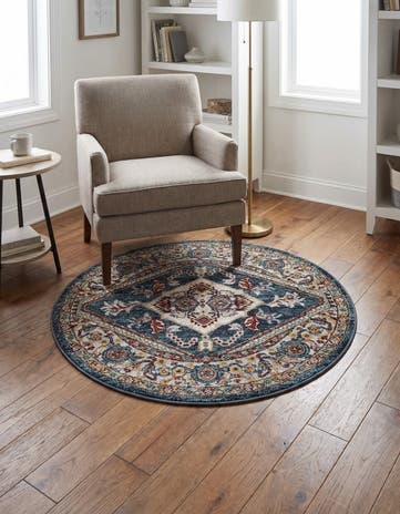 3' 3 x 3' 3 Kamala Washable Round Rug