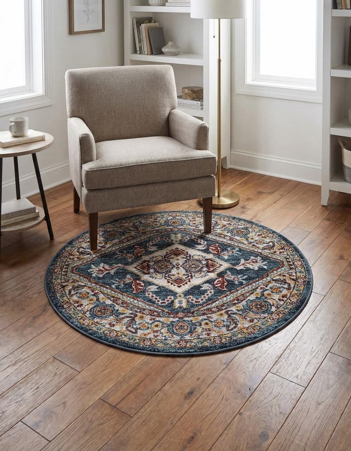 3' 3 x 3' 3 Kamala Washable Round Rug