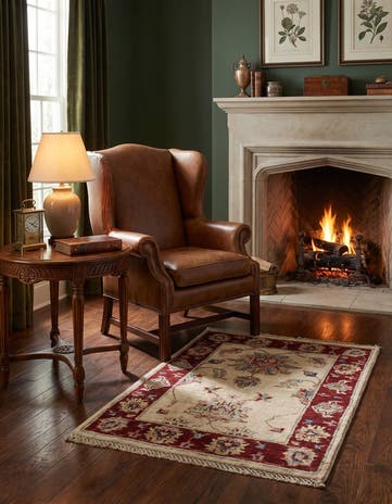 2' 1 x 2' 10 Hand Knotted Ziegler Rug