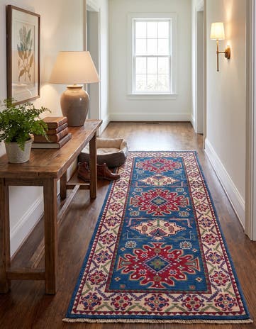 2' 7 x 6' 6 Hand Knotted Kazak Runner Rug
