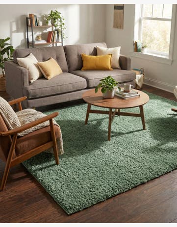 Green Everyday Shag Rug