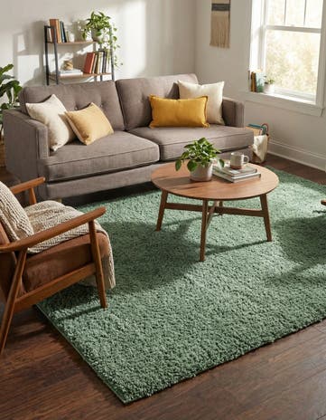 Green Everyday Shag Rug