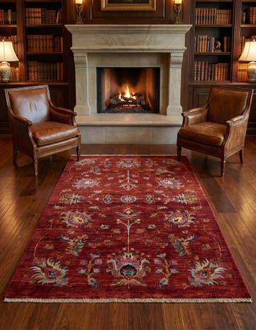 4' 2 x 6' 2 Hand Knotted Ariana Ziegler Rug
