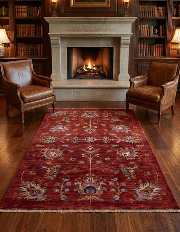 4' 2 x 6' 2 Hand Knotted Ariana Ziegler Rug